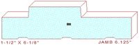Door Jamb 6-1/8" Door Jamb 6-1/8"