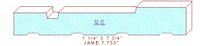Door Jamb 7-3/4" Door Jamb 7-3/4"