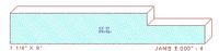 Door Jamb 8" - 4 Door Jamb 8" - 4