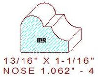 Nosing 1-1/16" - 4 Nosing 1-1/16" - 4