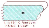 Nosing 1-1/16" - 5 Nosing 1-1/16" - 5