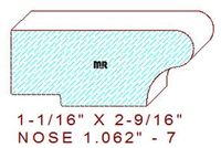 Nosing 1-1/16" - 7 Nosing 1-1/16" - 7