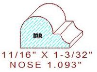 Nosing 1-3/32" Nosing 1-3/32"