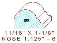 Nosing 1-1/8" - 6 Nosing 1-1/8" - 6