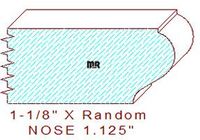 Nosing 1-1/8" Nosing 1-1/8"