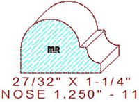 Nosing 1-1/4" - 11 Nosing 1-1/4" - 11