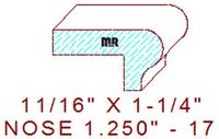 Nosing 1-1/4" - 17 Nosing 1-1/4" - 17