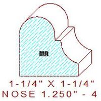 Nosing 1-1/4" - 4 Nosing 1-1/4" - 4