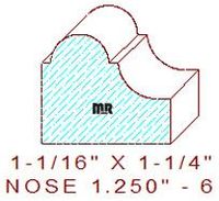 Nosing 1-1/4" - 6 Nosing 1-1/4" - 6