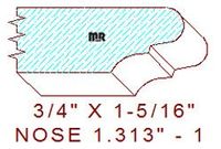 Nosing 1-5/16" - 1 Nosing 1-5/16" - 1