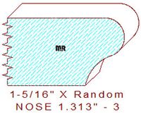 Nosing 1-5/16" - 3 Nosing 1-5/16" - 3