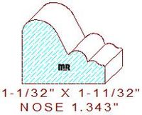 Nosing 1-11/32" Nosing 1-11/32"