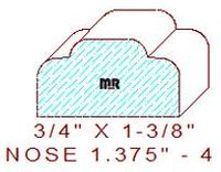 Nosing 1-3/8" - 4 Nosing 1-3/8" - 4