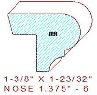 Nosing 1-3/8" - 6 Nosing 1-3/8" - 6