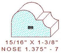 Nosing 1-3/8" - 7 Nosing 1-3/8" - 7