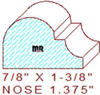 Nosing 1-3/8" Nosing 1-3/8"