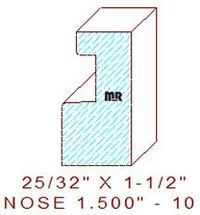 Nosing 1-1/2" - 10 Nosing 1-1/2" - 10
