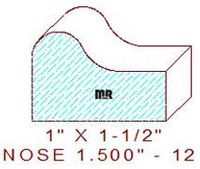 Nosing 1-1/2" - 12 Nosing 1-1/2" - 12