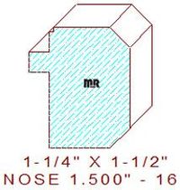 Nosing 1-1/2" - 16 Nosing 1-1/2" - 16