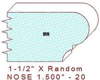 Nosing 1-1/2" - 20 Nosing 1-1/2" - 20
