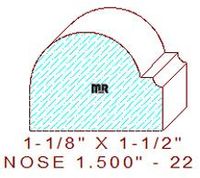 Nosing 1-1/2" - 22 Nosing 1-1/2" - 22