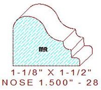 Nosing 1-1/2" - 28 Nosing 1-1/2" - 28
