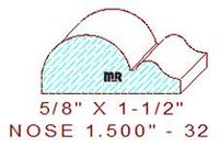 Nosing 1-1/2" - 32 Nosing 1-1/2" - 32