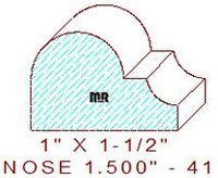 Nosing 1-1/2" - 41 Nosing 1-1/2" - 41