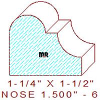 Nosing 1-1/2" - 6 Nosing 1-1/2" - 6