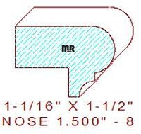 Nosing 1-1/2" - 8 Nosing 1-1/2" - 8