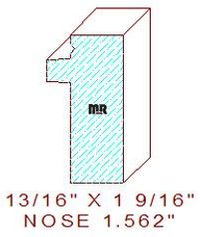 Nosing 1-9/16" Nosing 1-9/16"