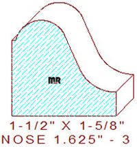 Nosing 1-5/8" - 3 Nosing 1-5/8" - 3