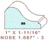 Nosing 1-11/16" - 3 Nosing 1-11/16" - 3