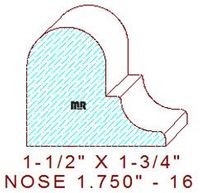 Nosing 1-3/4" - 16 Nosing 1-3/4" - 16