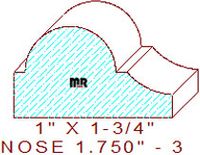 Nosing 1-3/4" - 3 Nosing 1-3/4" - 3