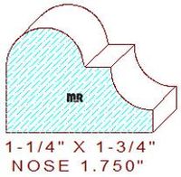 Nosing 1-3/4" Nosing 1-3/4"