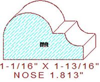 Nosing 1-13/16" Nosing 1-13/16"
