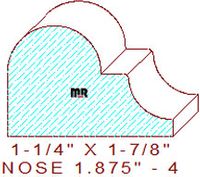 Nosing 1-7/8" - 4 Nosing 1-7/8" - 4