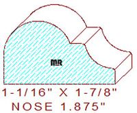 Nosing 1-7/8" Nosing 1-7/8"