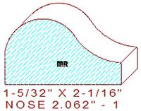 Nosing 2-1/16" - 1 Nosing 2-1/16" - 1