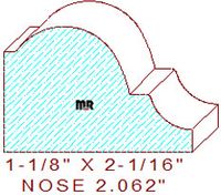 Nosing 2-1/16" Nosing 2-1/16"