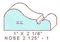 Nosing 2-1/8" - 1 Nosing 2-1/8" - 1