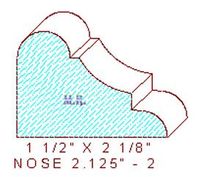 Nosing 2-1/8" - 2 Nosing 2-1/8" - 2