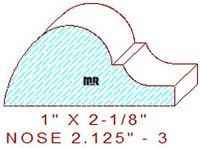 Nosing 2-1/8" - 3 Nosing 2-1/8" - 3