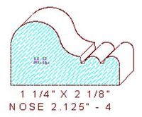 Nosing 2-1/8" - 4 Nosing 2-1/8" - 4