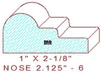 Nosing 2-1/8" - 6 Nosing 2-1/8" - 6