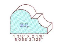 Nosing 2-1/8" Nosing 2-1/8"