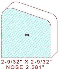Nosing 2-9/32"