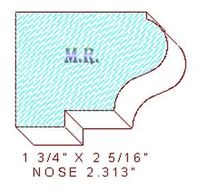 Nosing 2-5/16" Nosing 2-5/16"