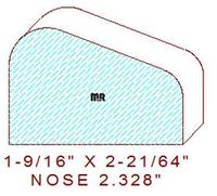 Nosing 2-21/64" Nosing 2-21/64"